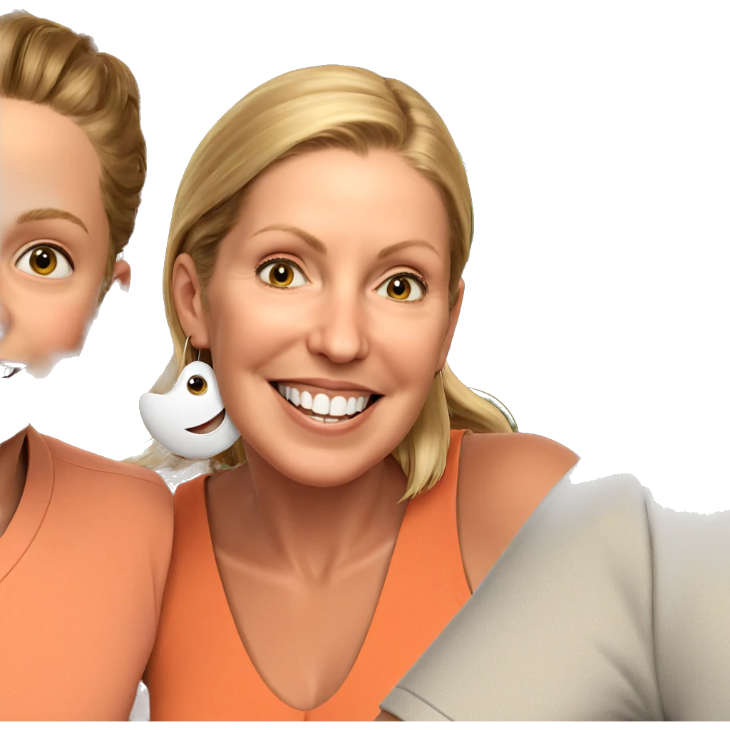 smiling girl with boy emoji