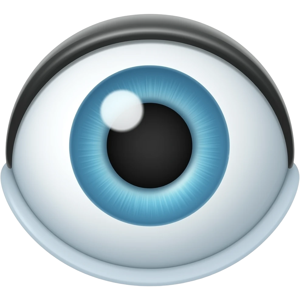 Shocked eye emoji