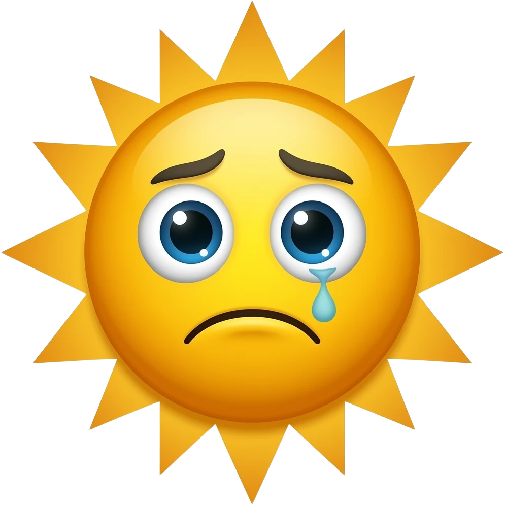 je veux des emoji soleil qui es decourager emoji