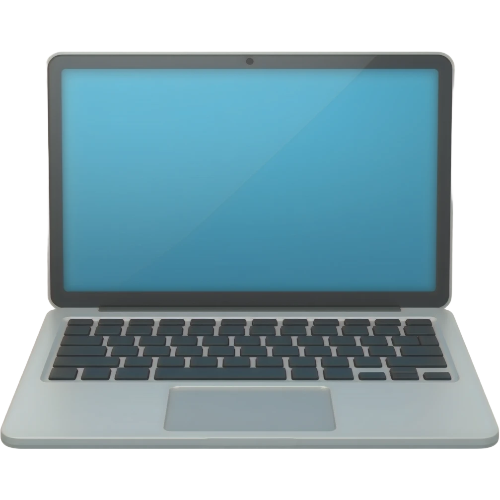 Как в литературном салоне, но на первом плане ноутбук. emoji