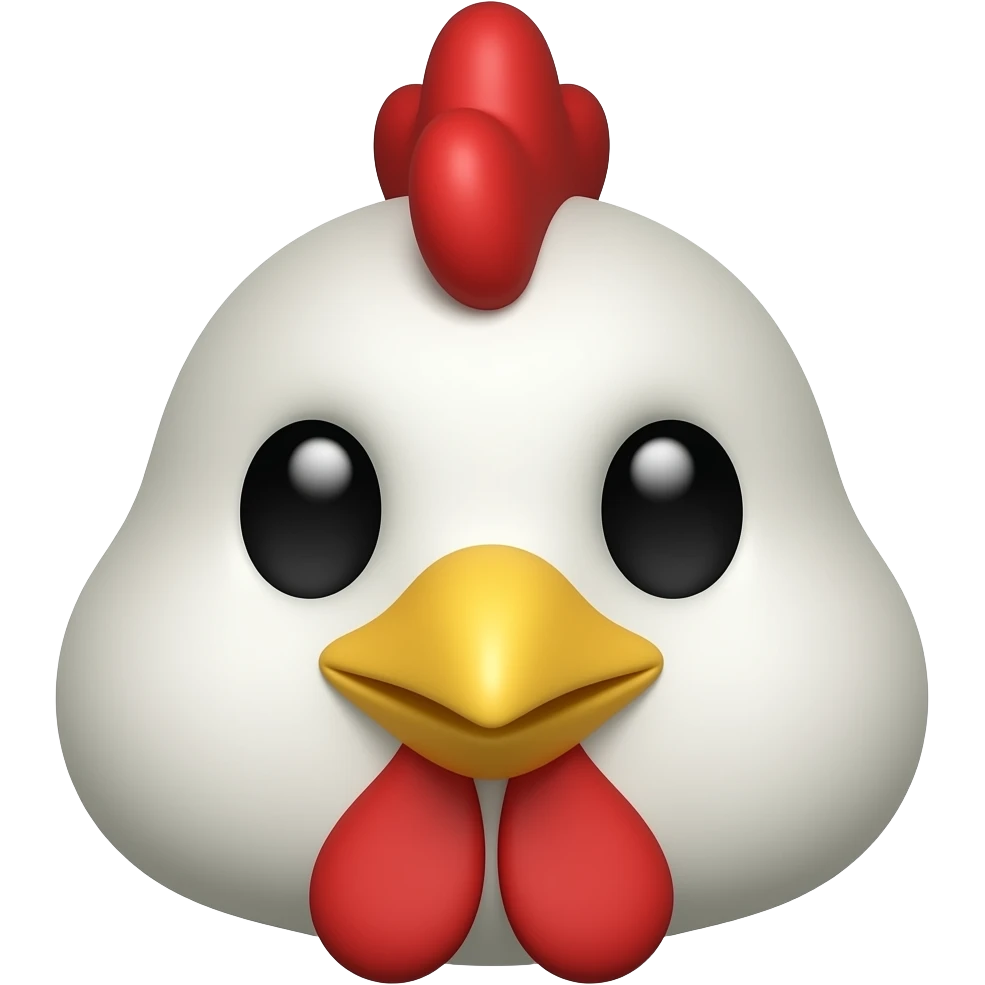Chicken face emoji