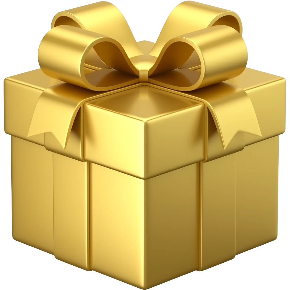 gift golden emoji