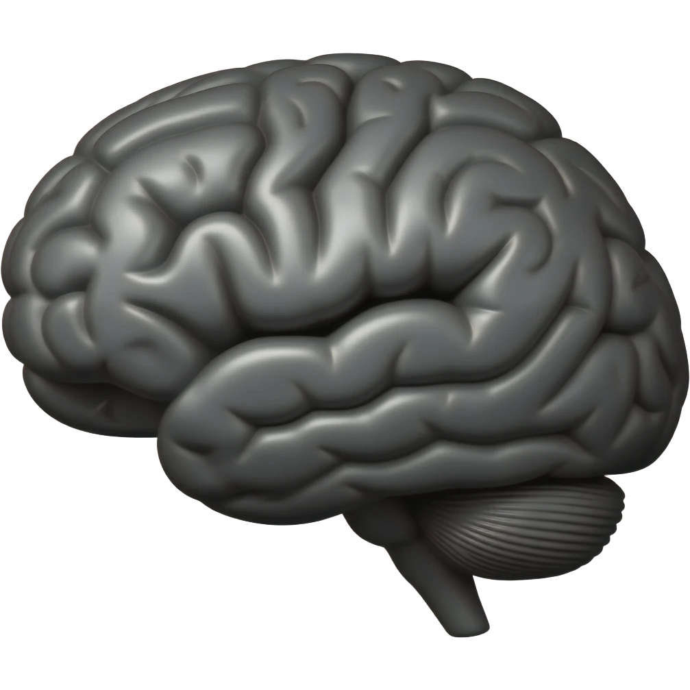 Black brain emoji