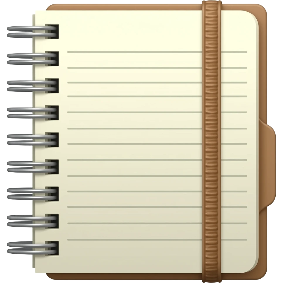 realistic notebook emoji