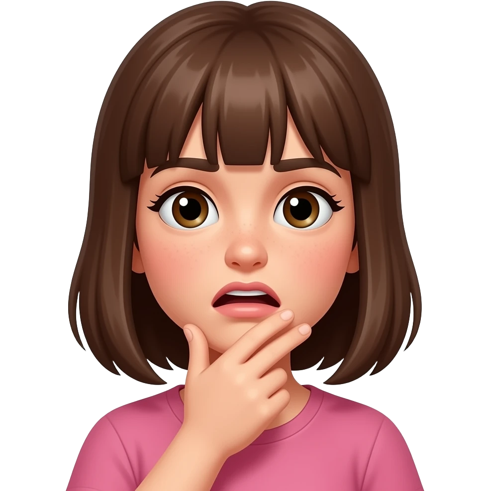 fille qui s’étouffe emoji