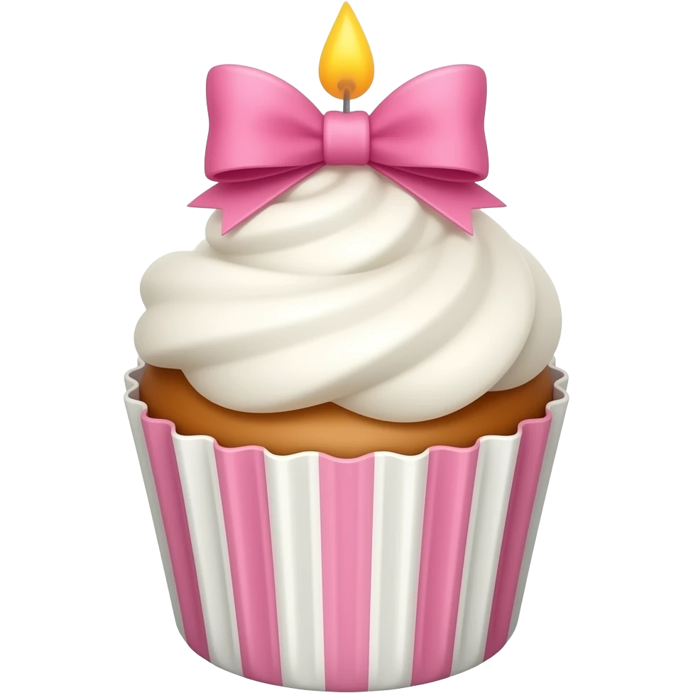 Birthday cupcake emoji