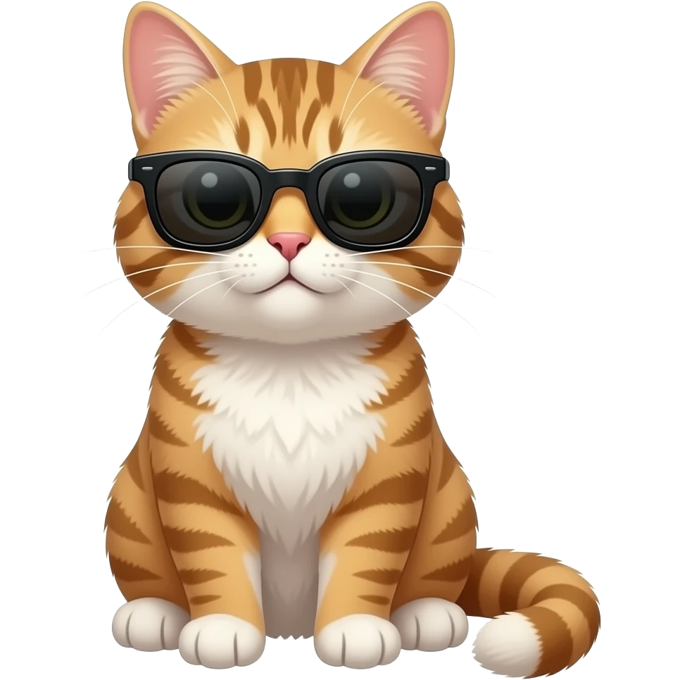Cat wearing sunglasses emoji