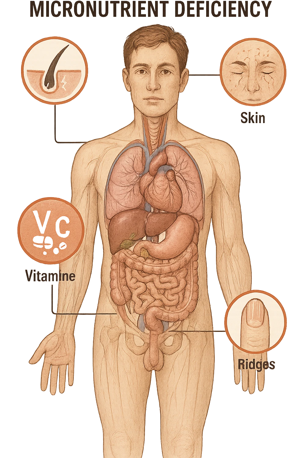 corpo umano in carenza di micronutrienti in italiano emoji