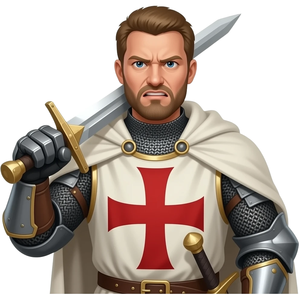 Templar knight swearing emoji