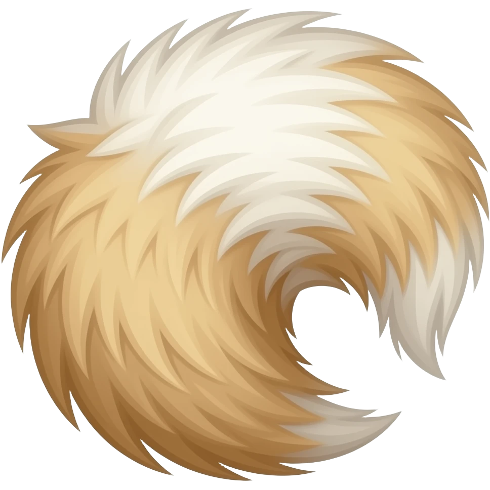 Extremely fluffy tail emoji