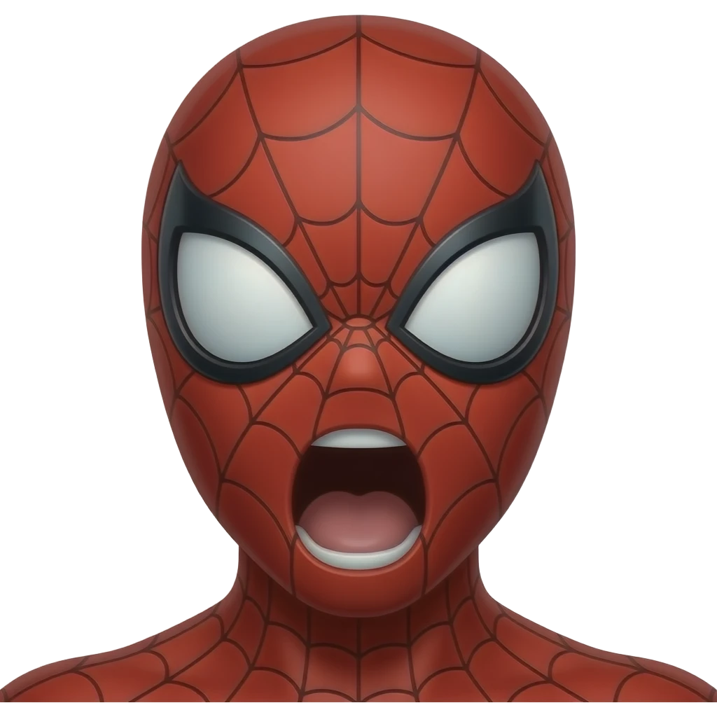 AĞIZI AÇIK SPDŞERMAN SYMBİOTE emoji