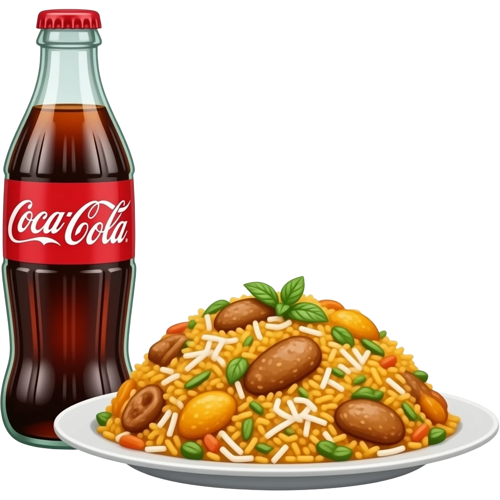 coke with biryani emoji