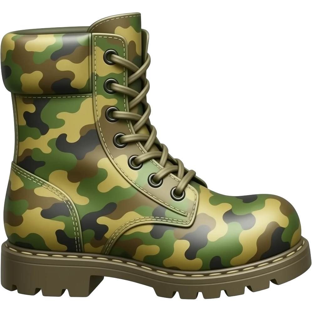 A disgusting army boot emoji