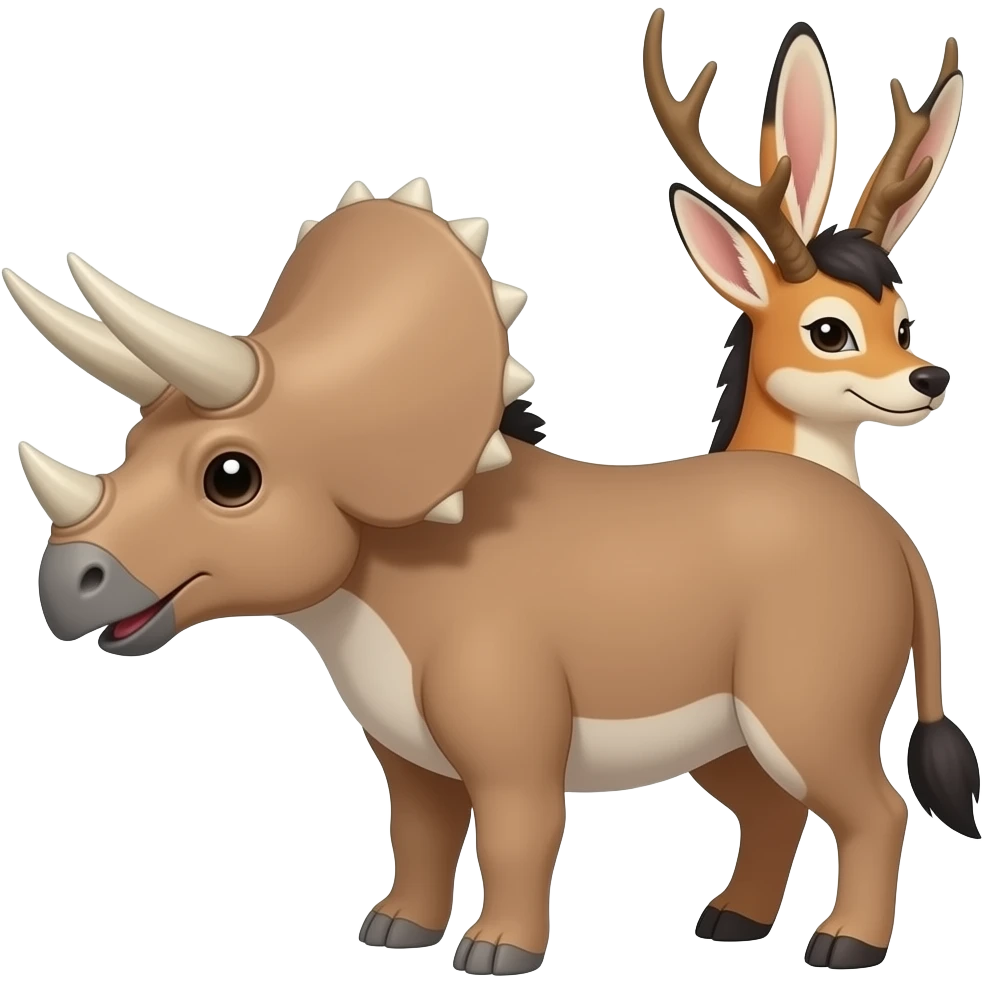 Trico-Buneary-Mudsdale-Jackalope-fusion-hybrid-animal-creature with long ears emoji
