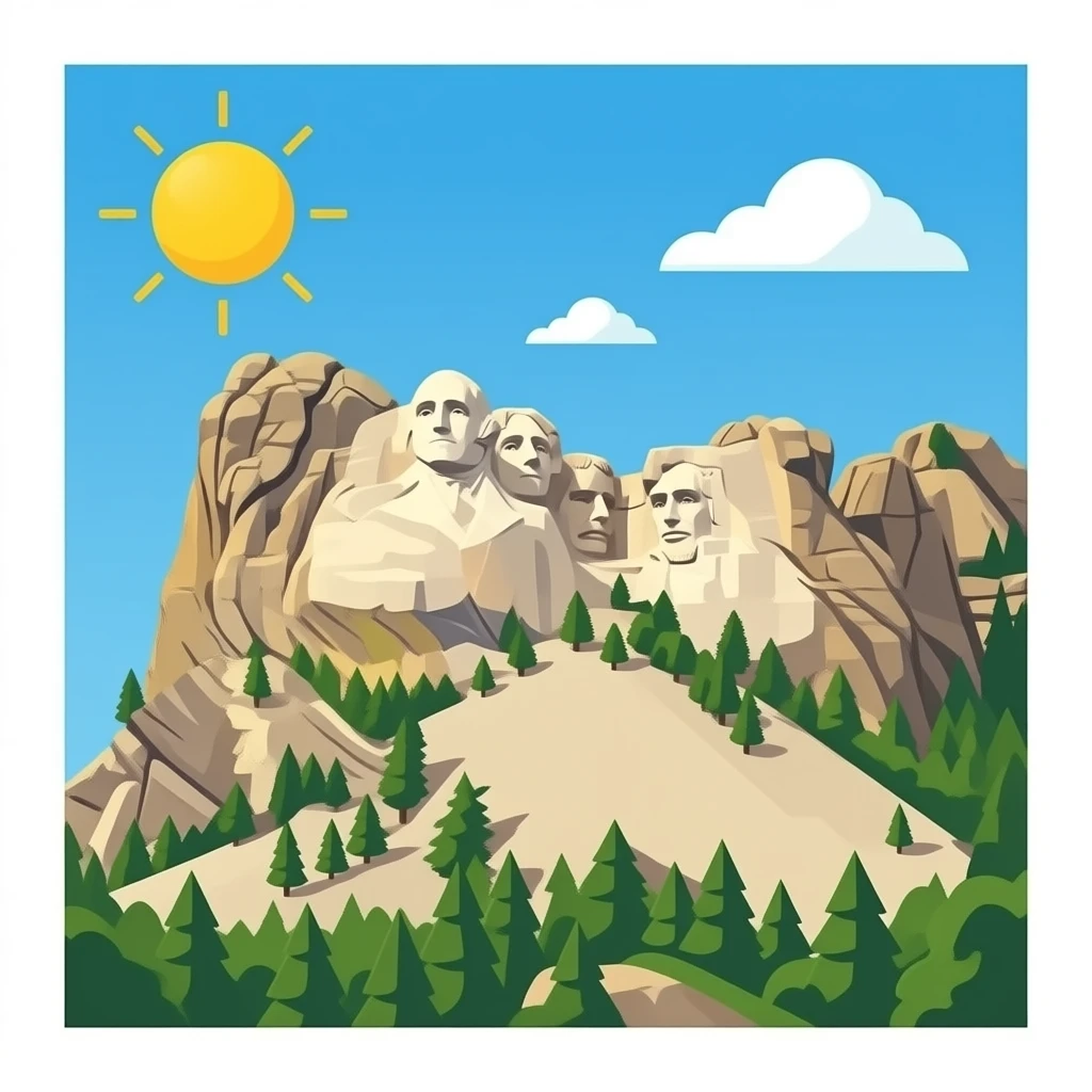Mount Rushmore emoji
