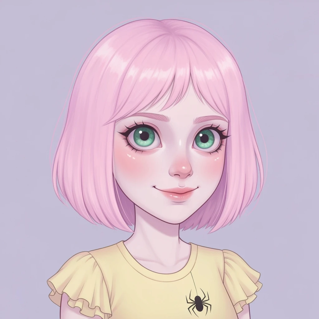 pastel horror profile picture, cute, expressive, minimal, variation 2 emoji