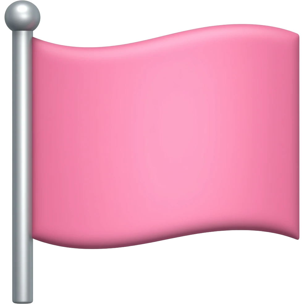 Pink flag emoji