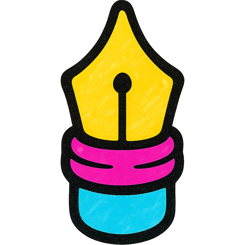 A tip of a pen emoji