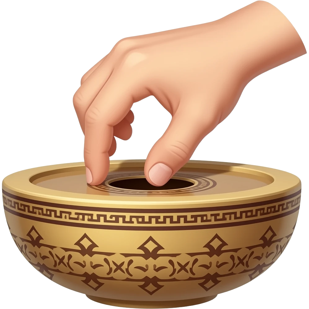 Hand Monochord Bowl from pran pick up in tune emoji