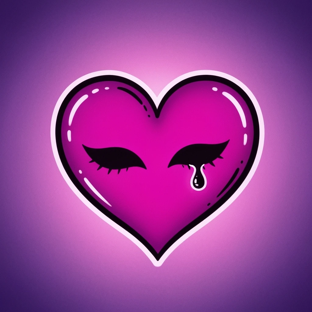cute emo heart emoji