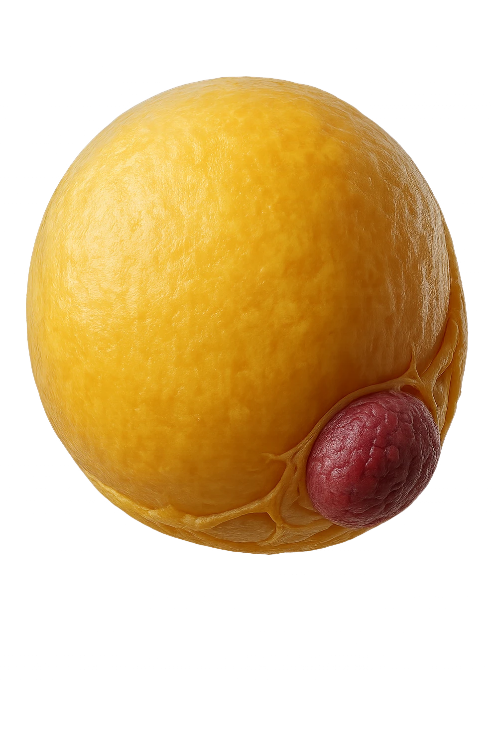 adipocita giallo (cellula di grasso anatomica realistica in 3d) emoji