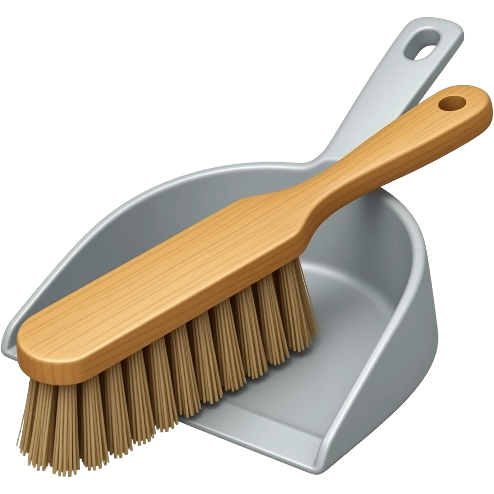 dust pan and brush emoji