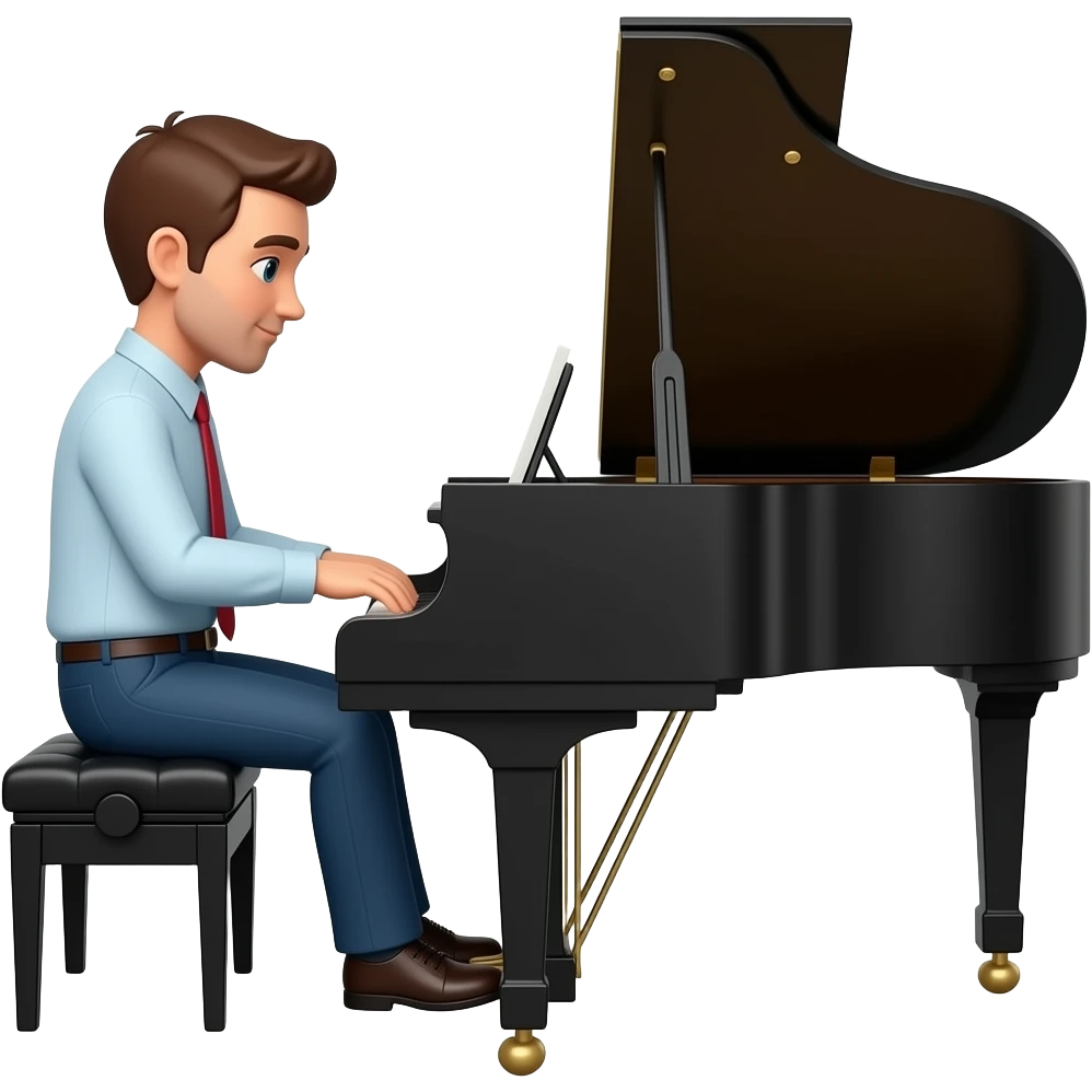 man playing piano emoji