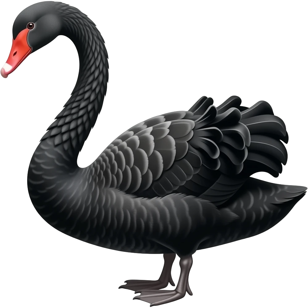 Black swan emoji