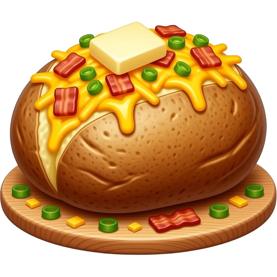 loaded baked potato emoji
