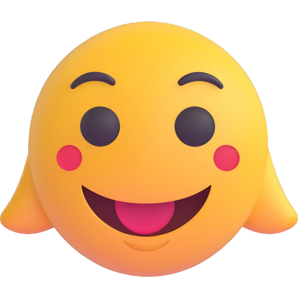 smiling face 3D emoji emoji