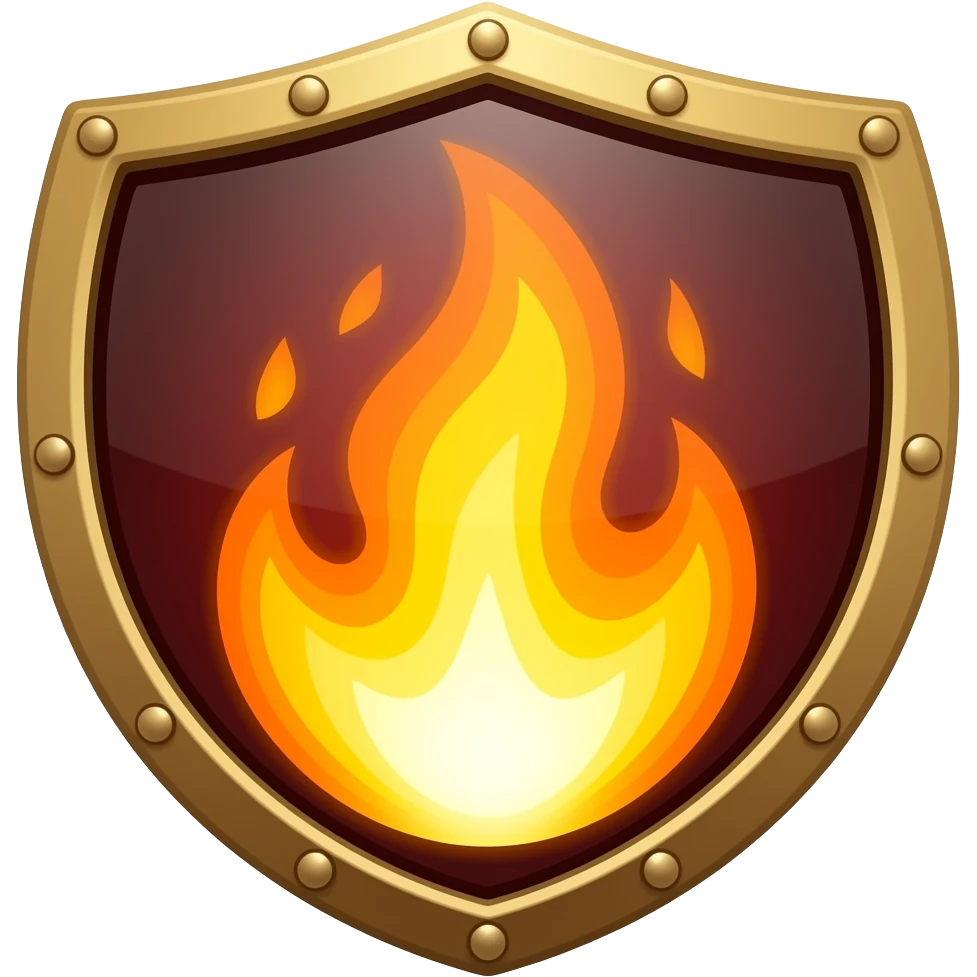 Magic Flame Shield emoji