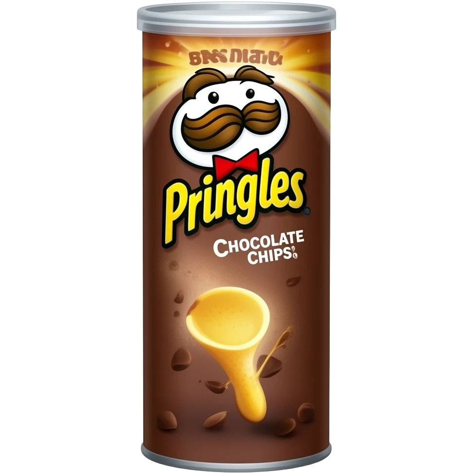 die dose von pringles aber schokoladen chips emoji