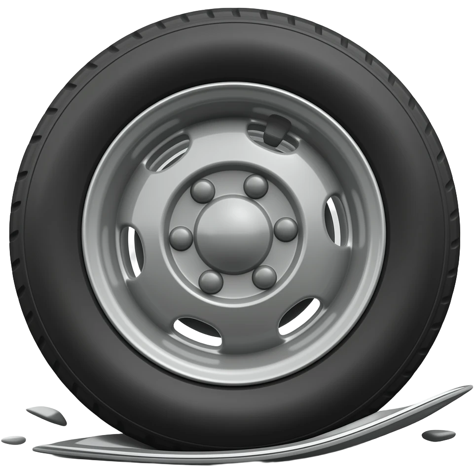 lorry wheel falling off emoji