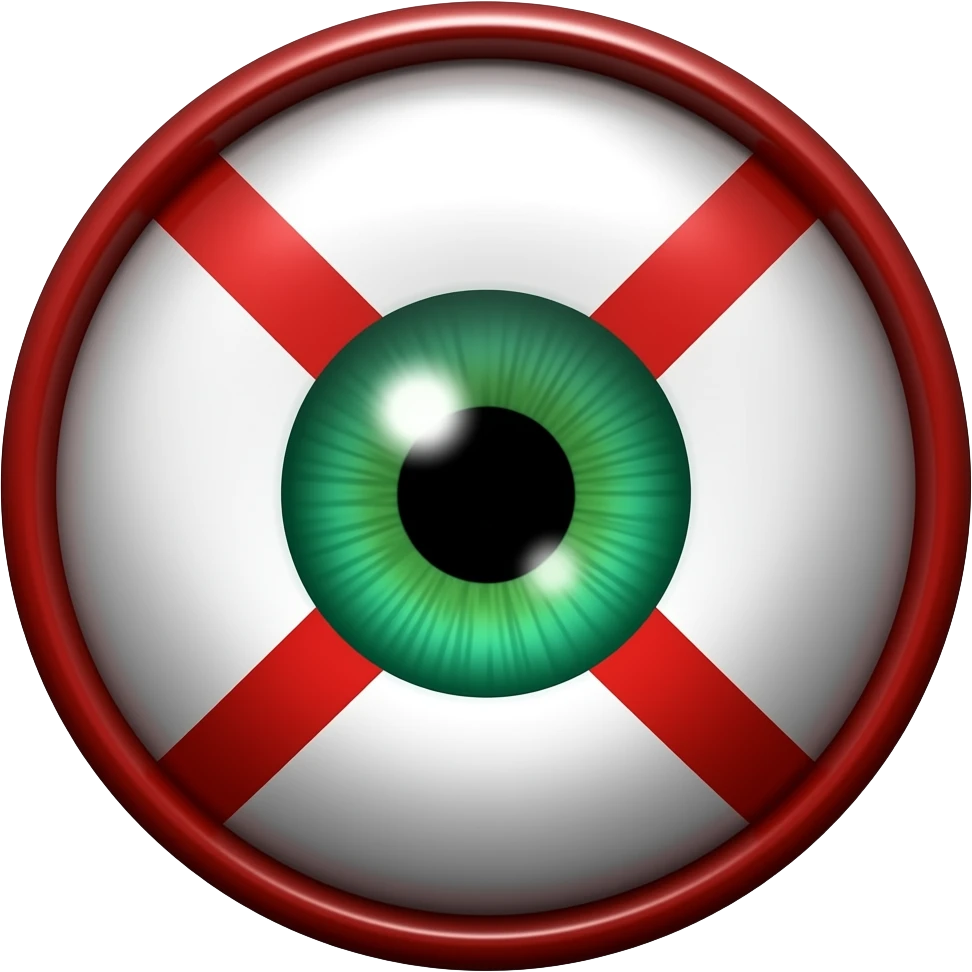 klu klux klan  green eye emoji