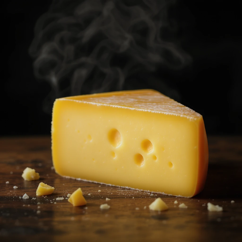 a wedge of cheese, realistic style emoji