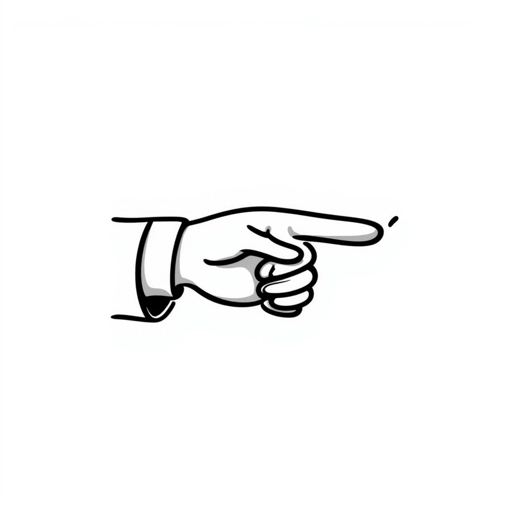 hand pointing forward emoji