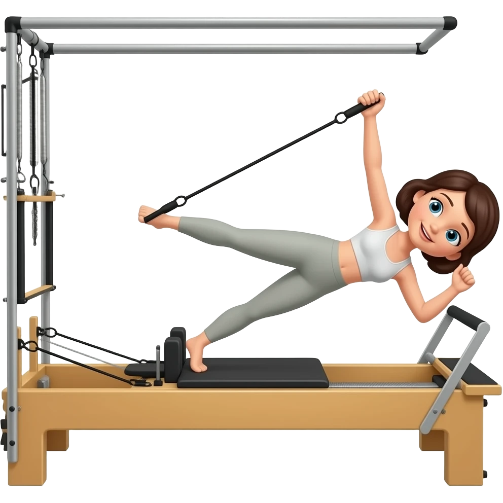 woman on pilates reformer emoji