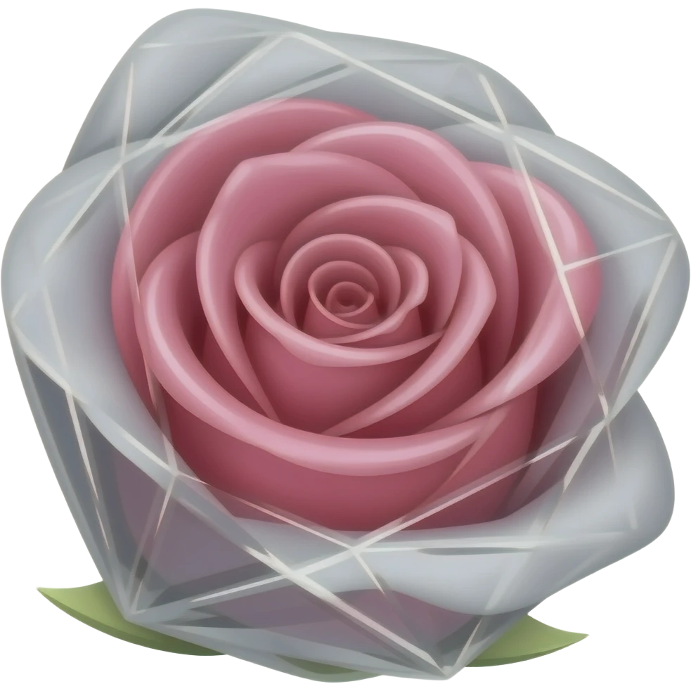 Diamond rose emoji