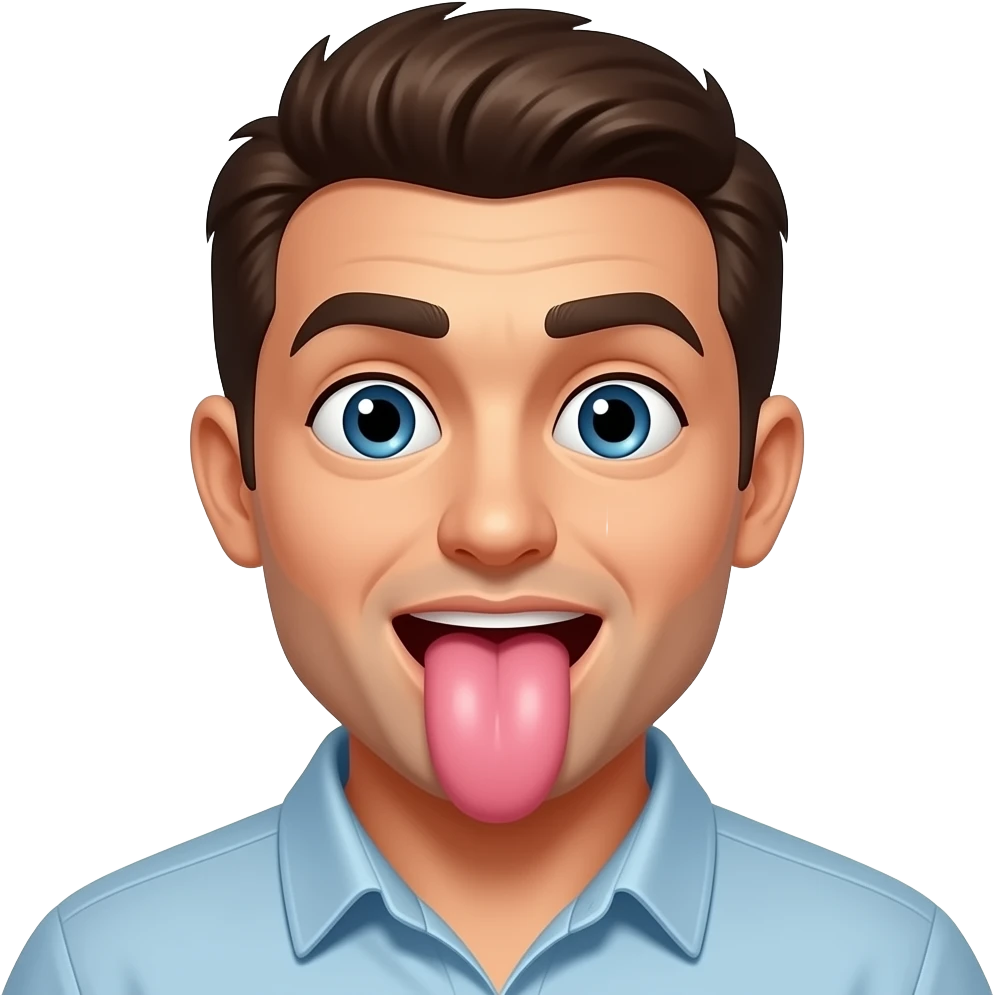Man sucking pussy emoji