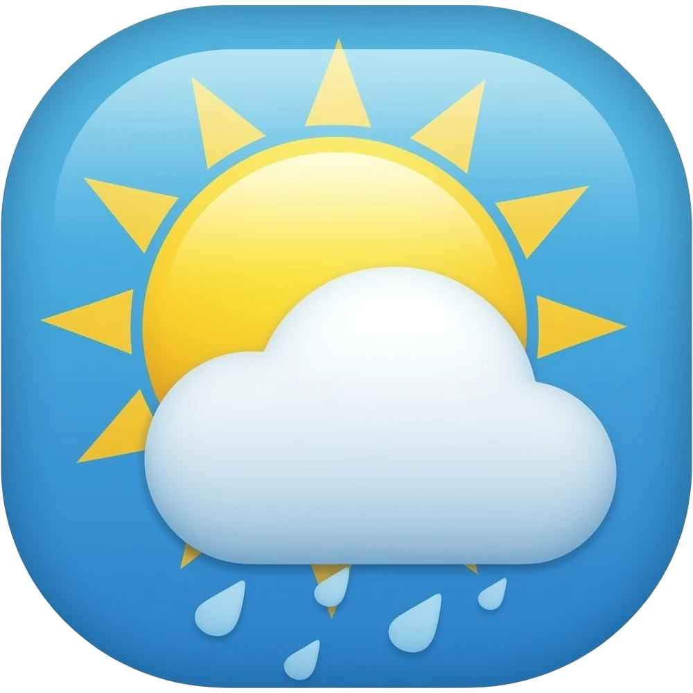 App logo for my  app that is shows weather emoji