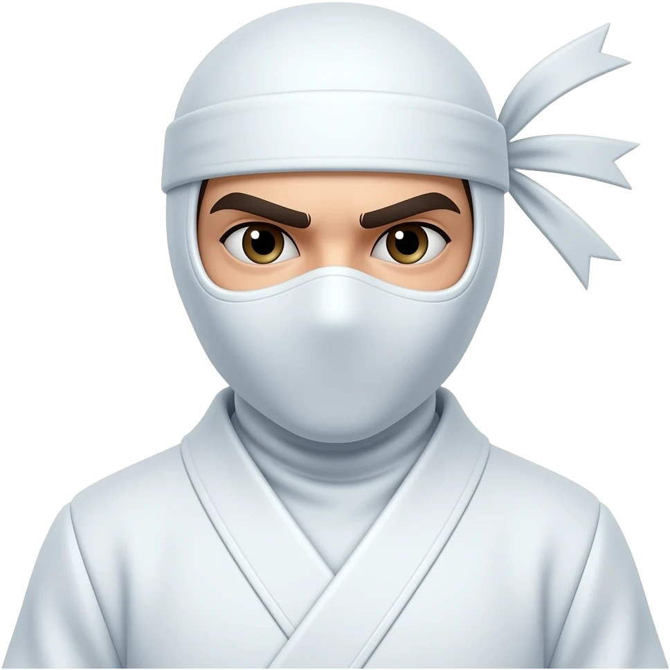 ninja white emoji