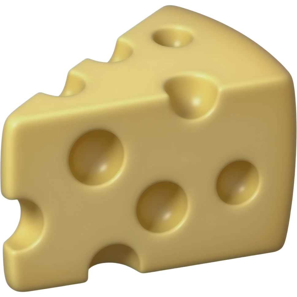 Hat made out of swiss cheese emoji