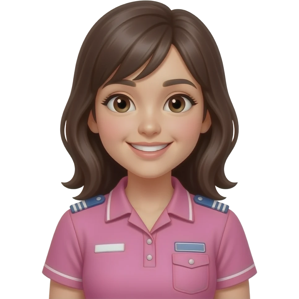 Pink crew girl emoji