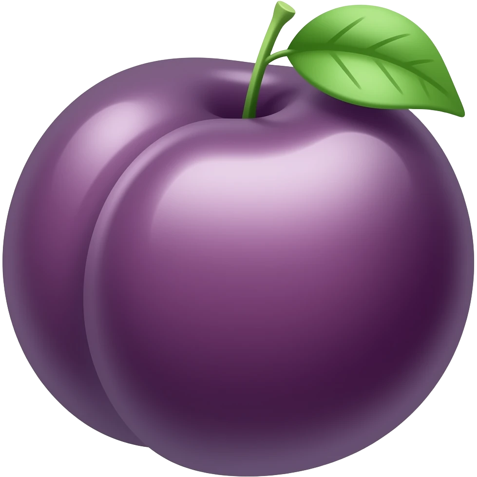 Plum emoji