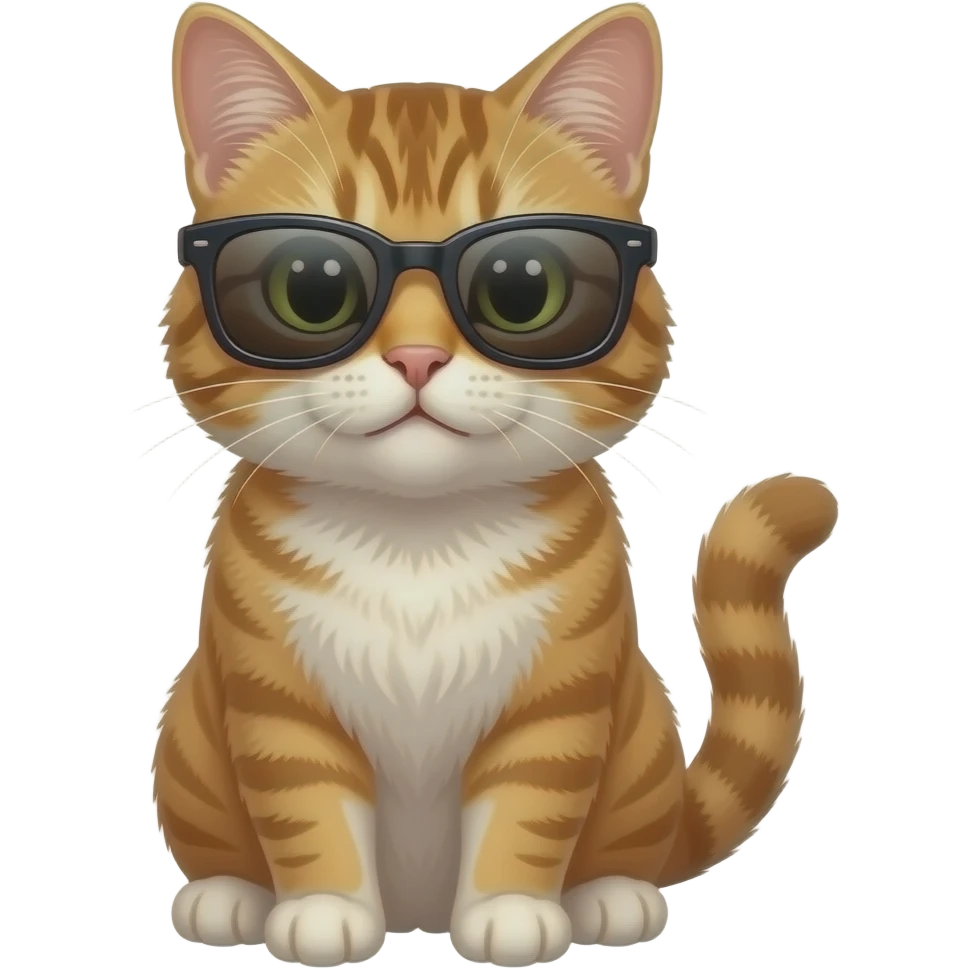 Cat wearing sunglasses emoji