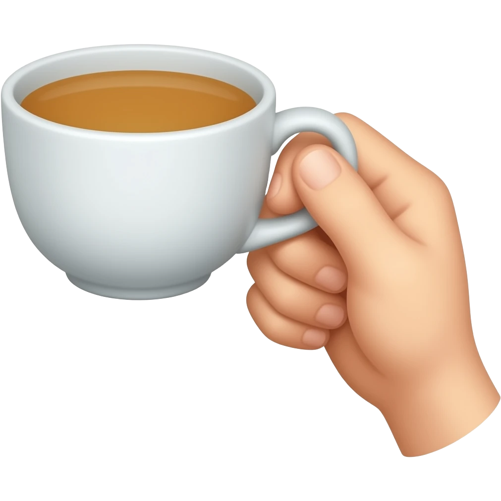 tea cup with pinky up emoji