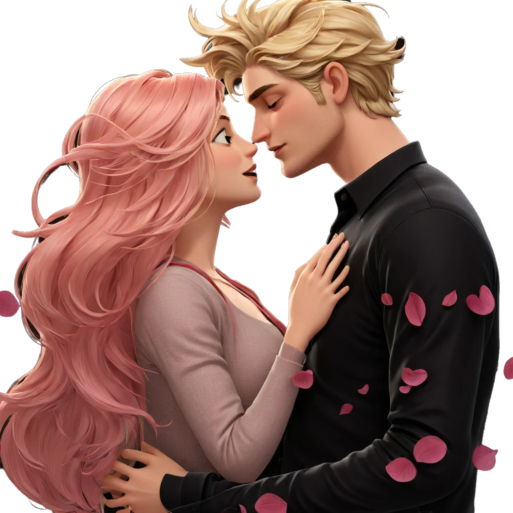 intimate moment between two people emoji