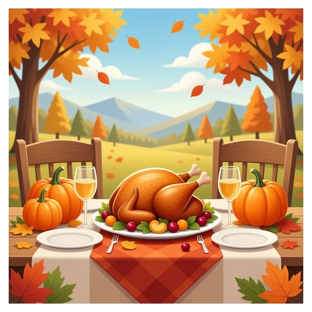 Thanksgiving and autumn vibes emoji