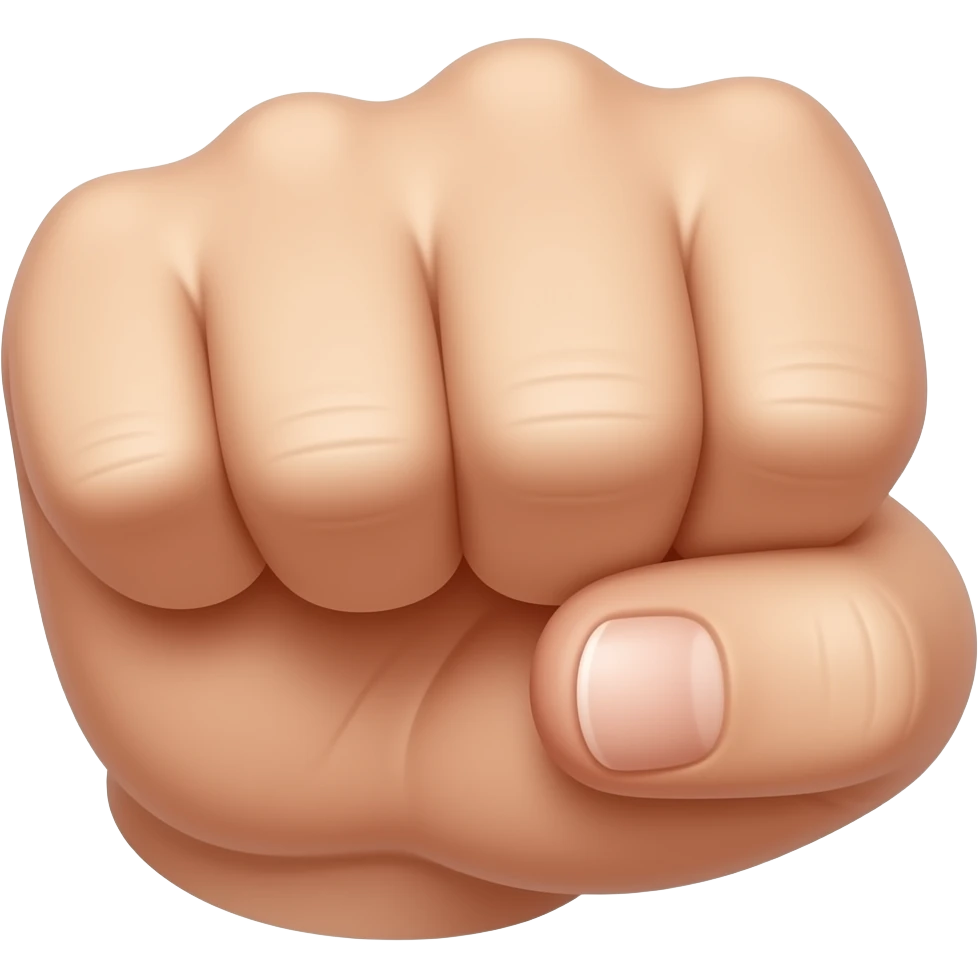 Knuckles of two hands making contact emoji