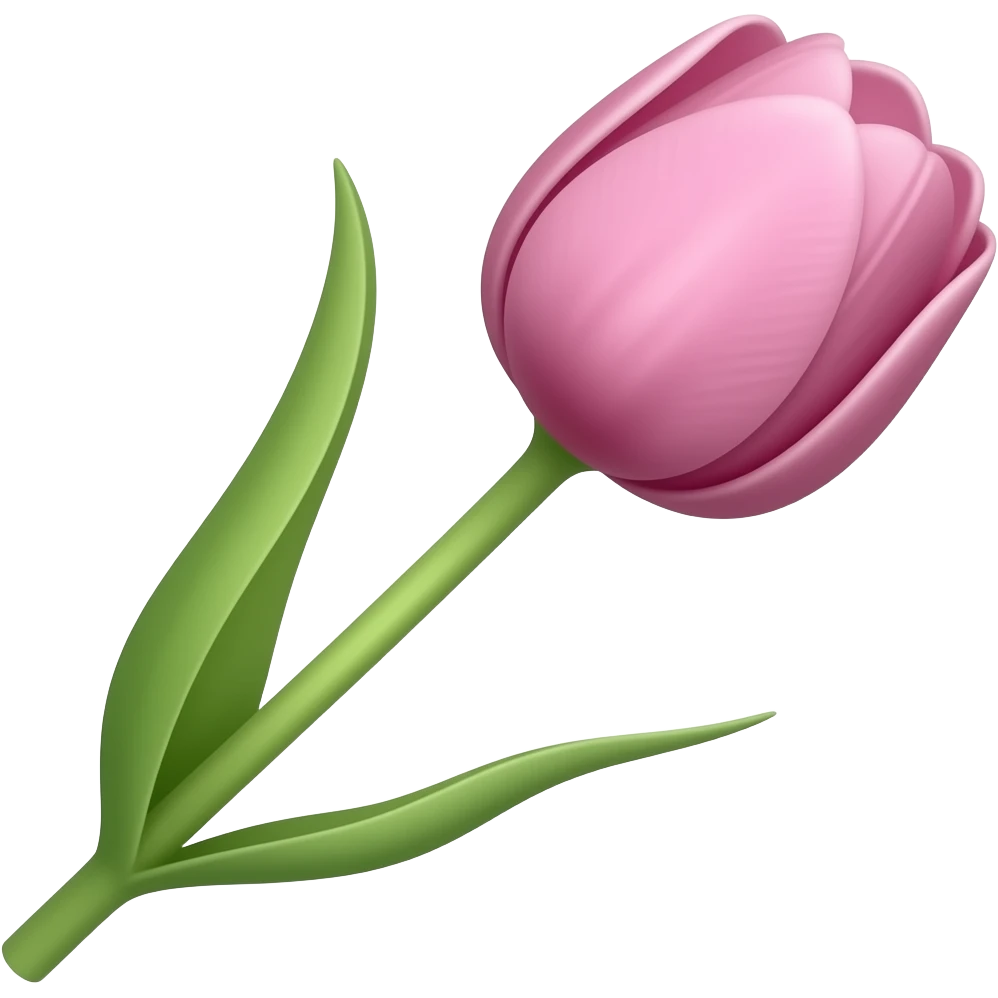 single long stem tulip emoji